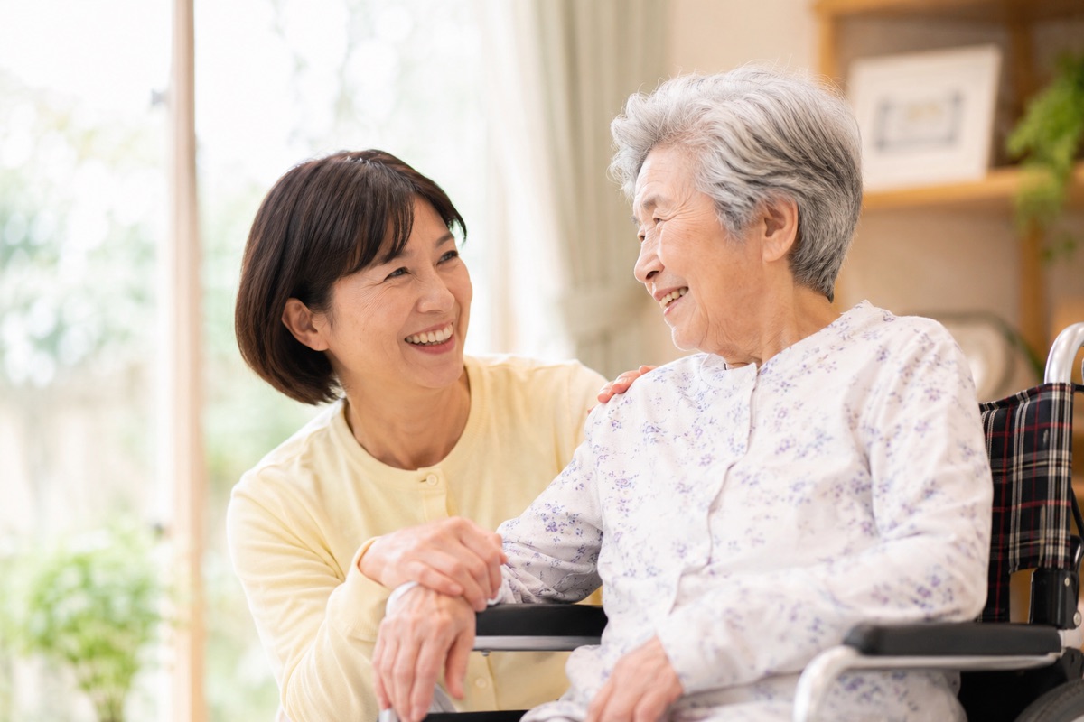 介護者と高齢者